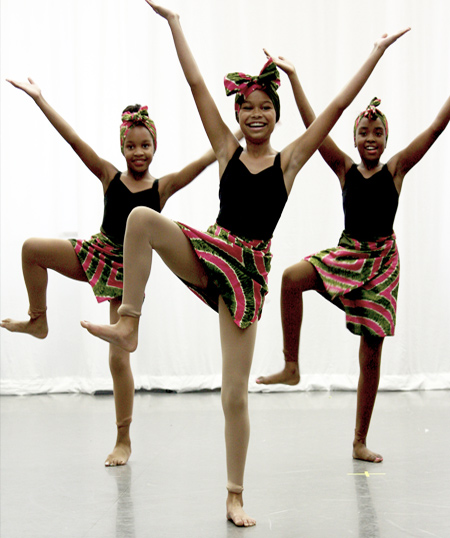 Young Girl African Dancers